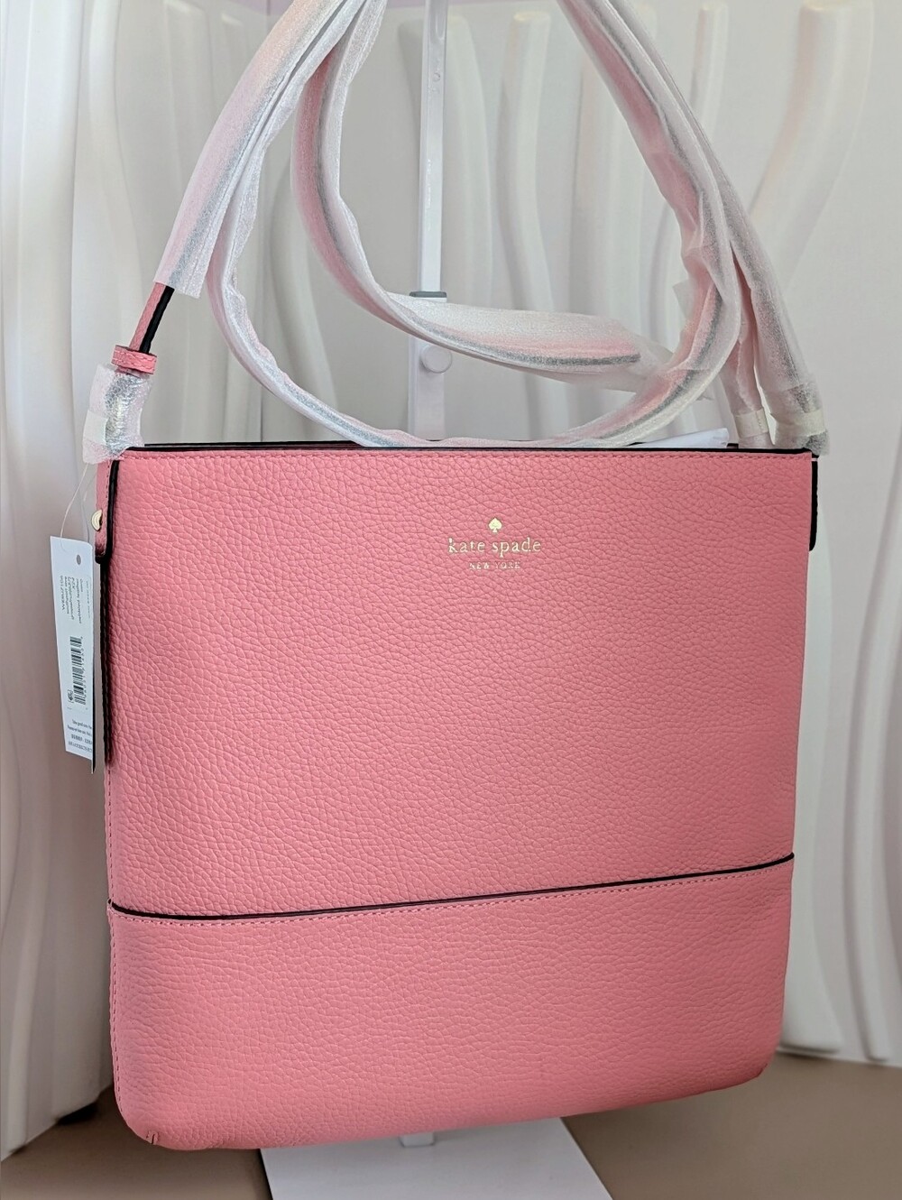 NWT Kate Spade Southport Avenue Cora Crossbody Bag Grapefruit Soda Pink Leather